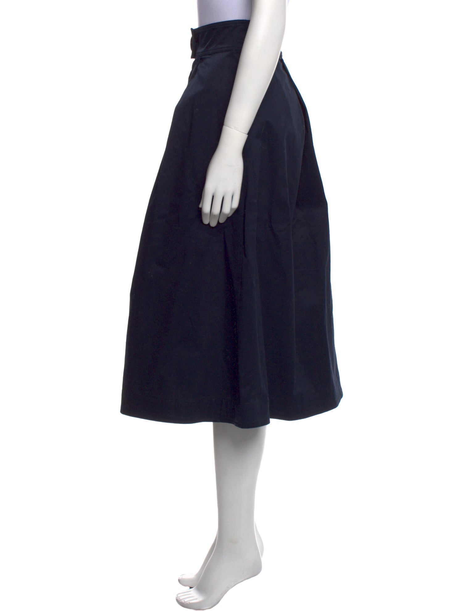 Carolina Herrera Pleated Accents Midi Length Skirt w/ Tags