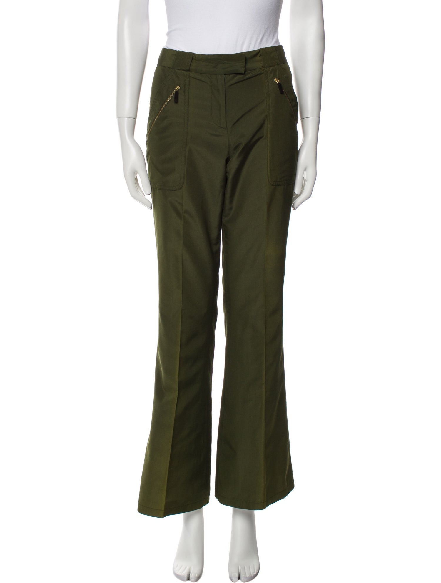 Carolina Herrera Silk Straight Leg Pants