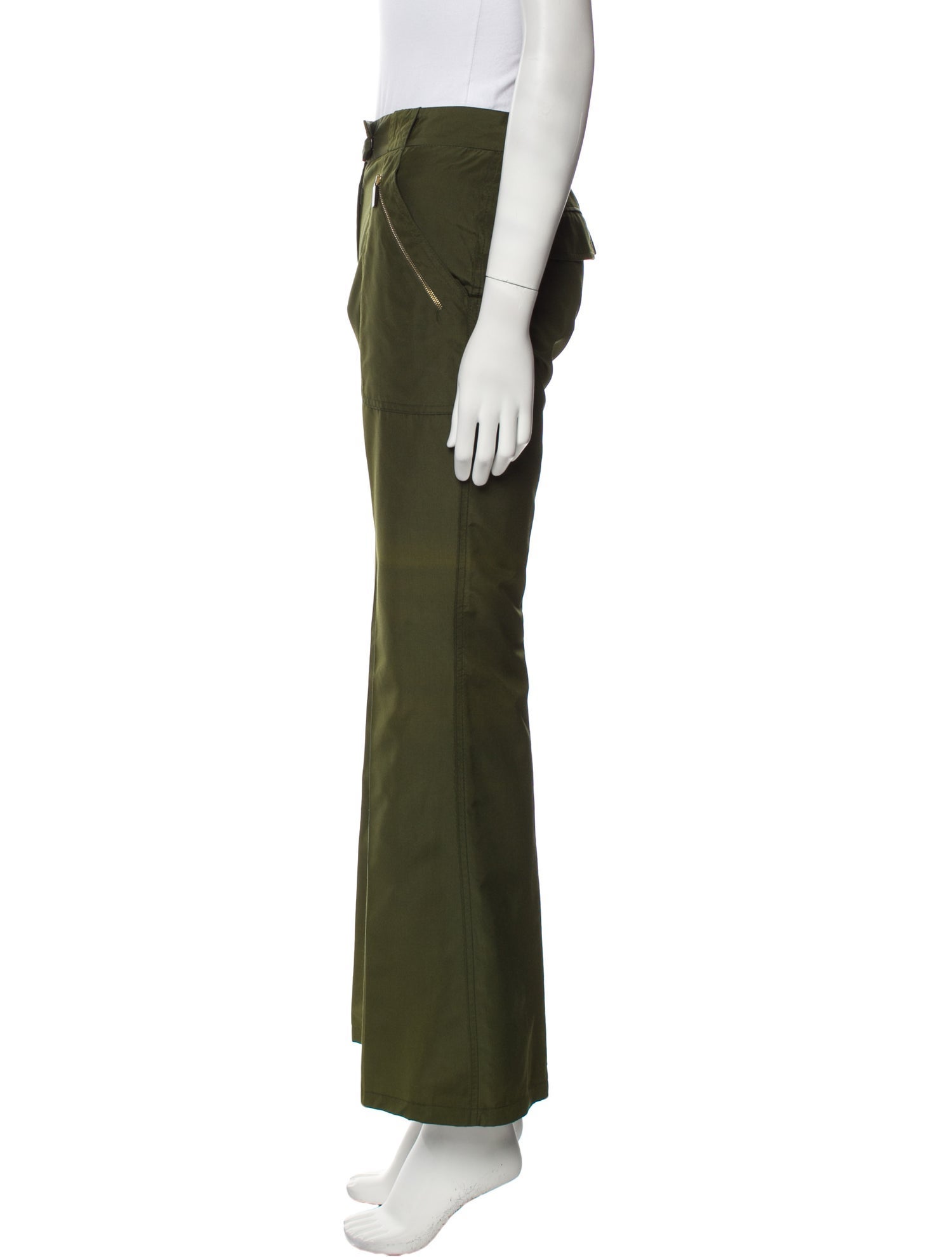 Carolina Herrera Silk Straight Leg Pants