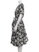 Carolina Herrera Floral Print Midi Length Dress