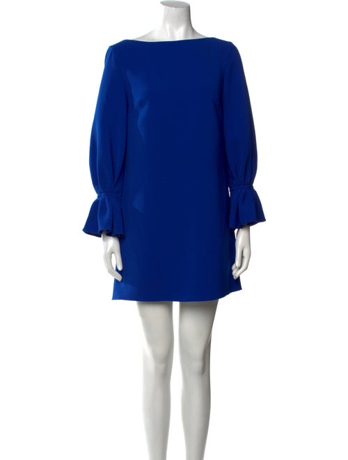 Carolina Herrera Bateau Neckline Mini Dress