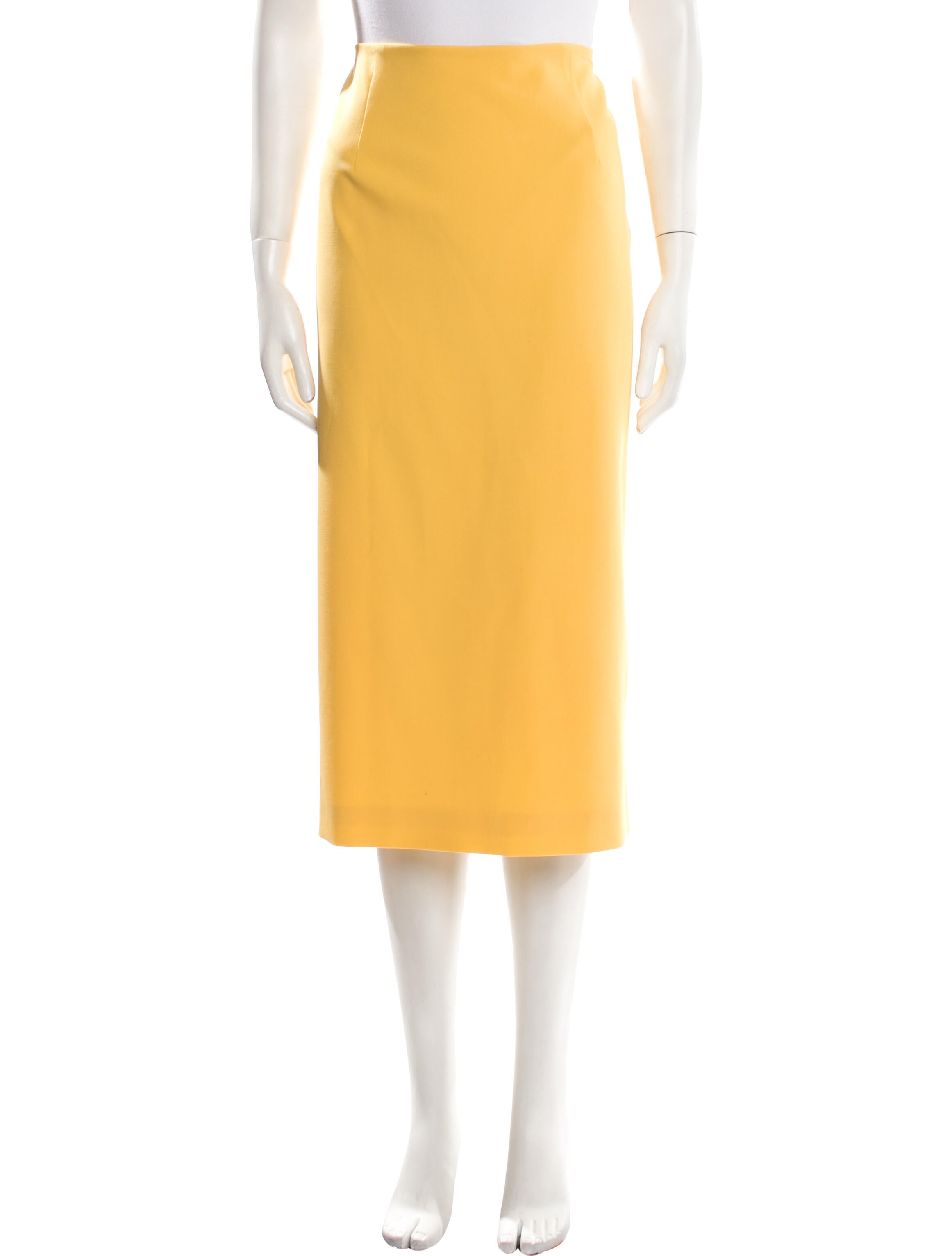 Carolina Herrera Virgin Wool Midi Length Skirt w/ Tags