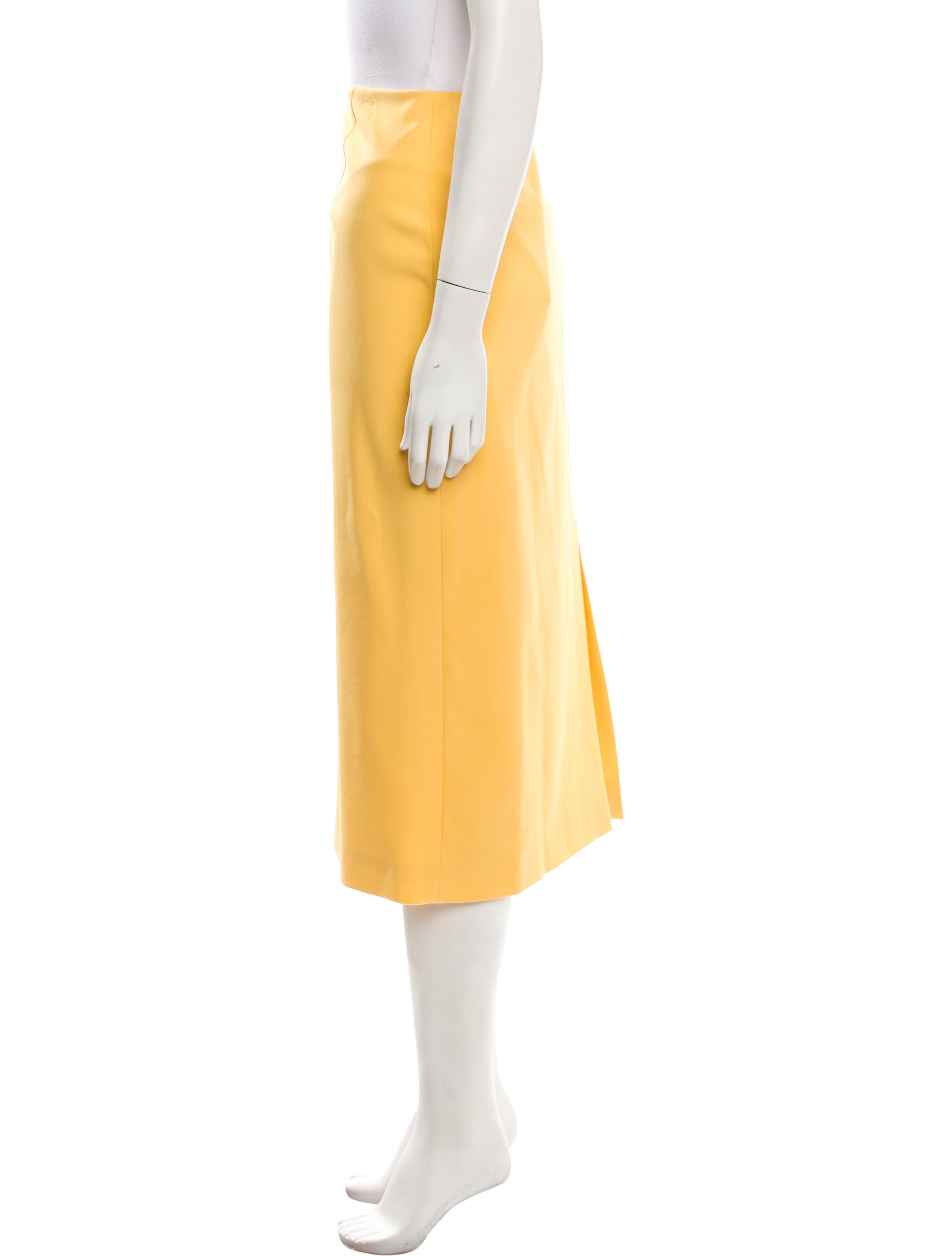 Carolina Herrera Virgin Wool Midi Length Skirt w/ Tags