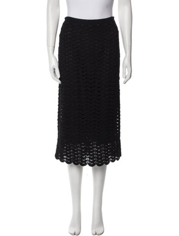 Carolina Herrera Skirts Lace Pattern Midi Length Skirt M