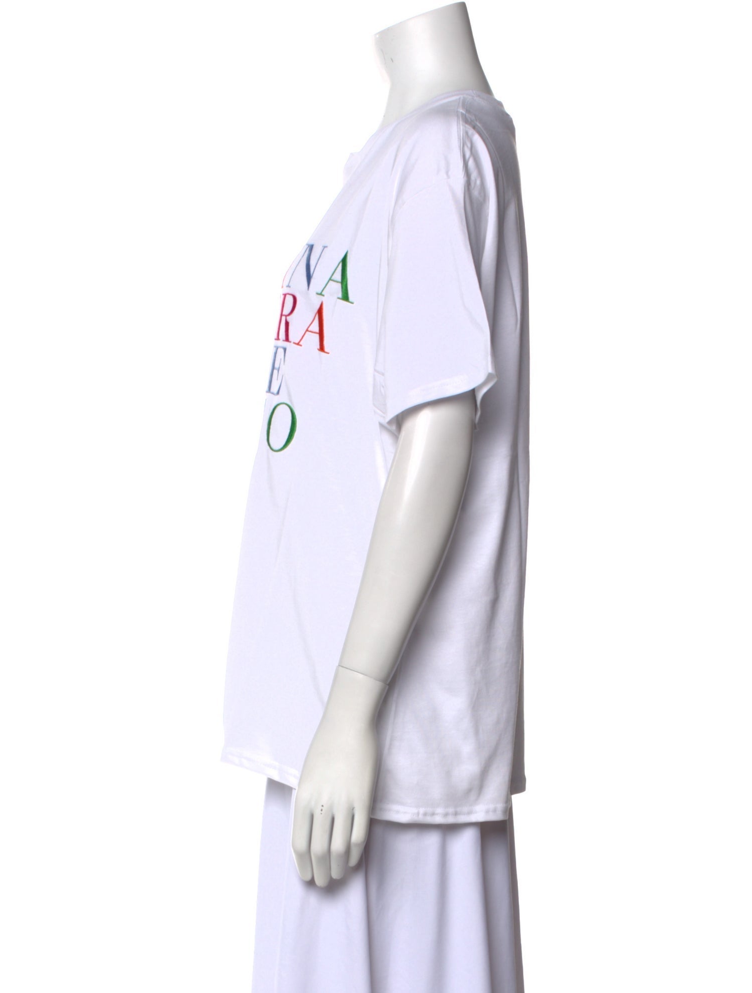 Carolina Herrera Graphic Print Crew Neck T-Shirt w/ Tags