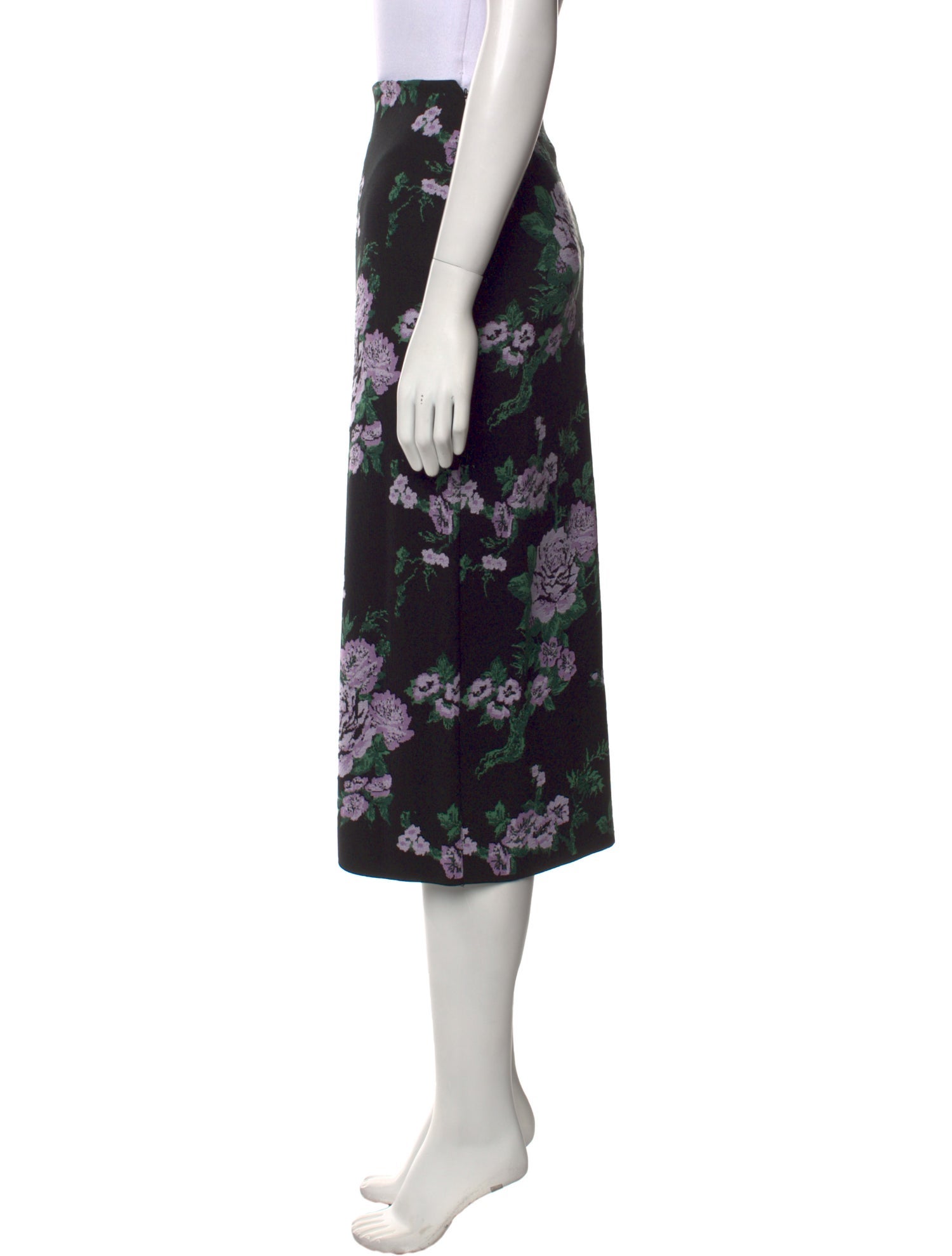 Carolina Herrera Silk Midi Length Skirt w/ Tags