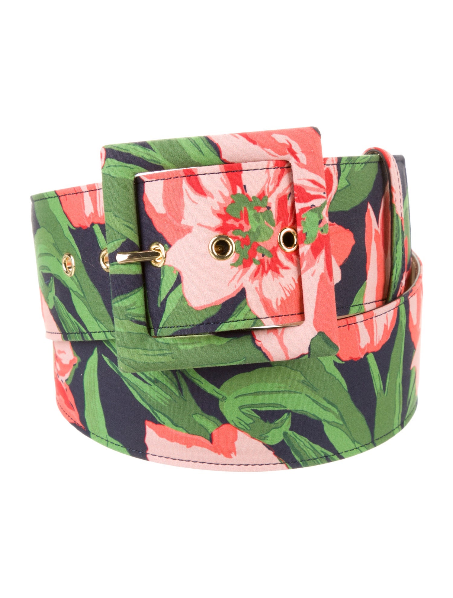 Carolina Herrera Wide Canvas Belt w/ Tags