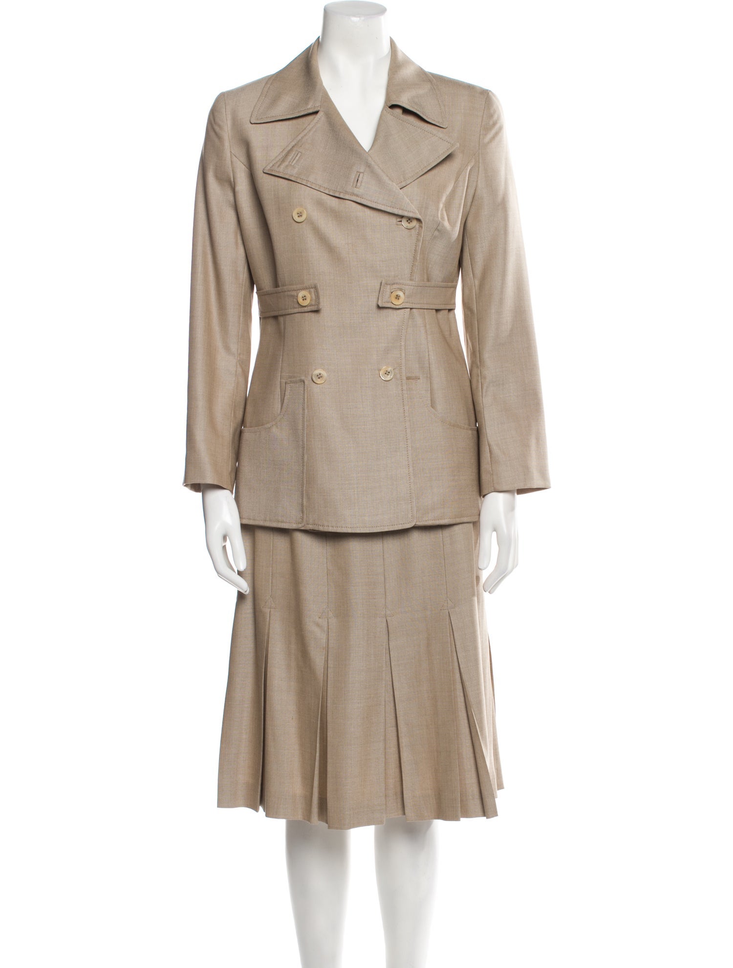 Carolina Herrera Wool Skirt Suit