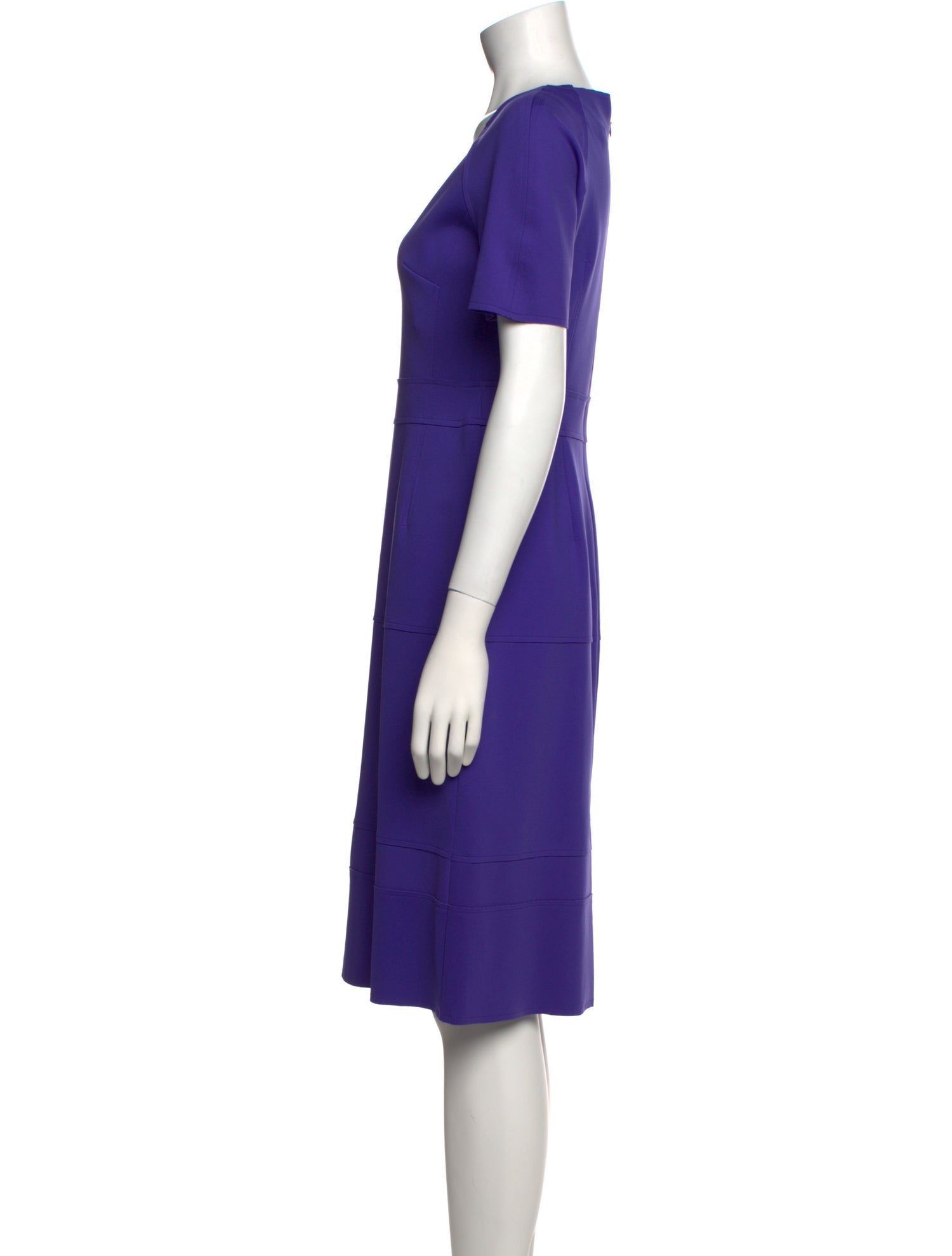 Carolina Herrera V-Neck Knee-Length Dress