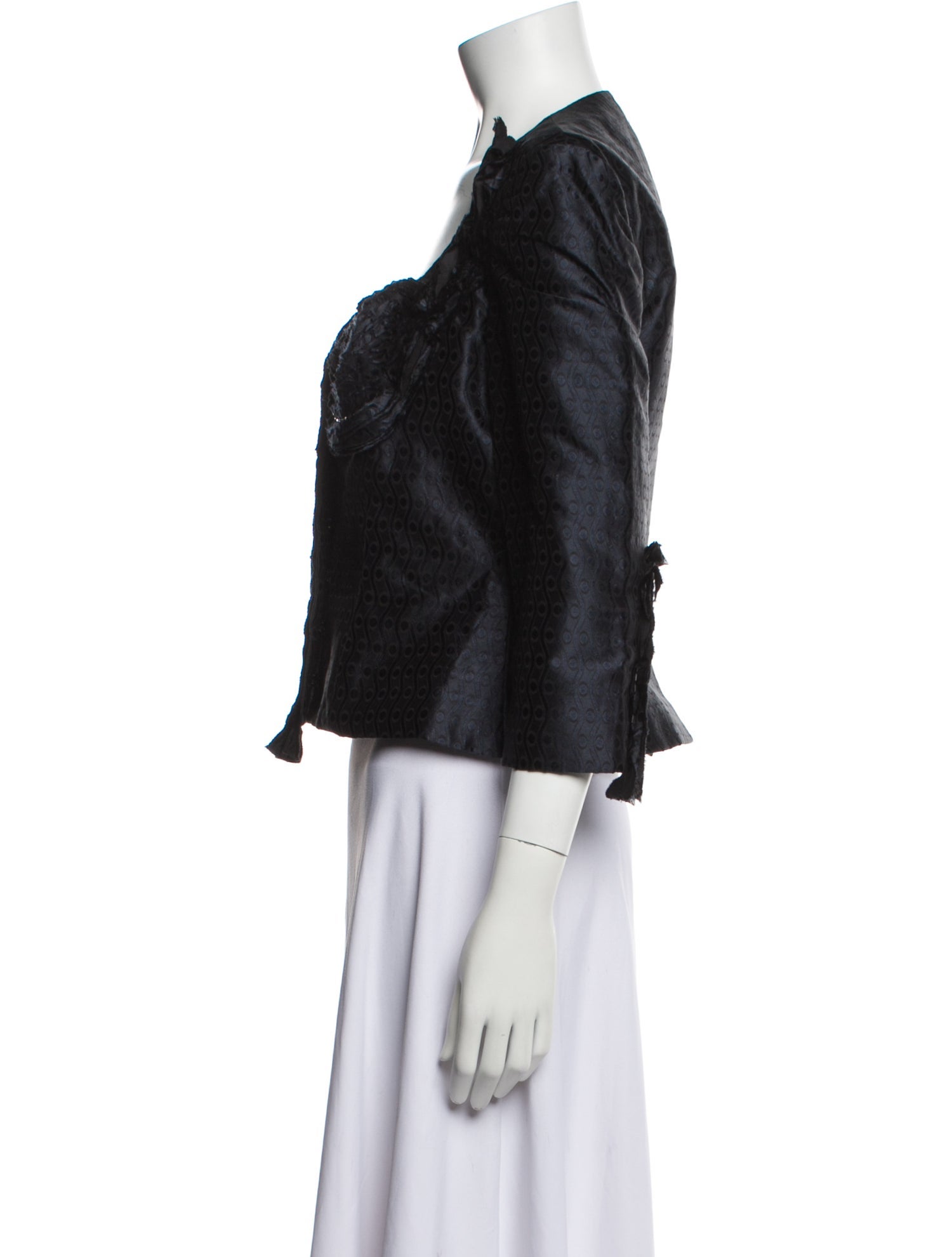 Carolina Herrera Silk Evening Jacket