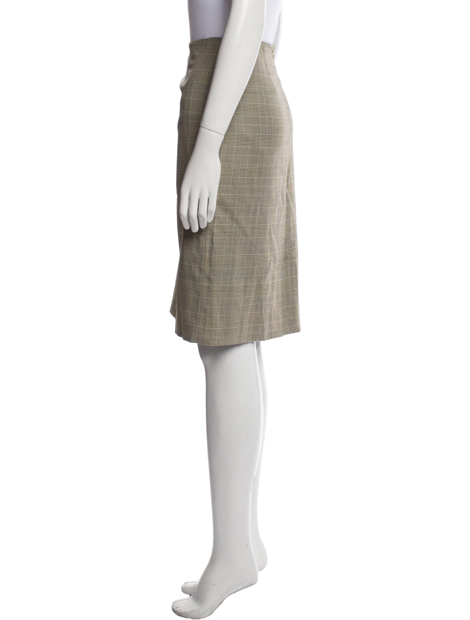 Carolina Herrera Tweed Pattern Knee-Length Skirt