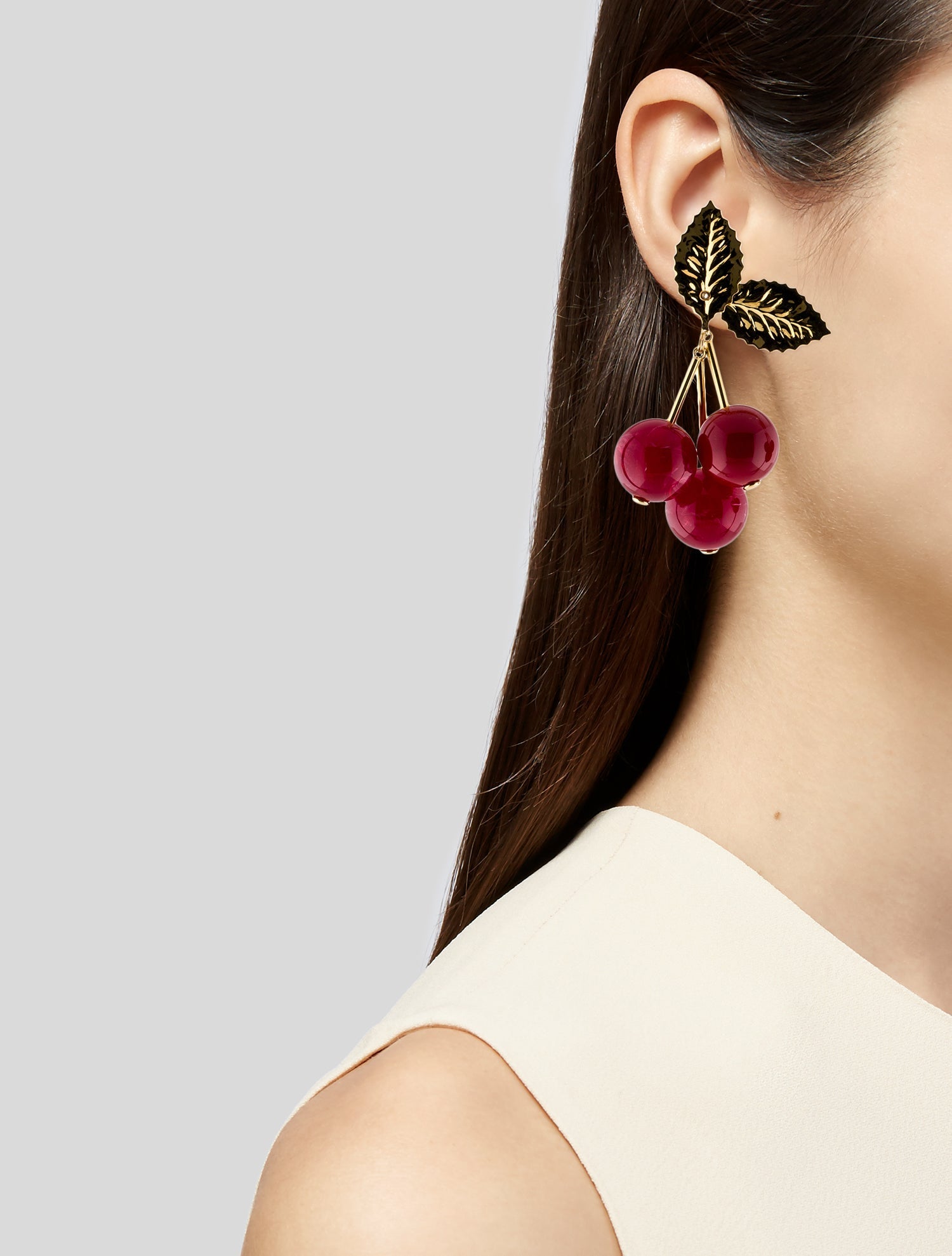 Carolina Herrera Cherries Cluster Drop Earrings