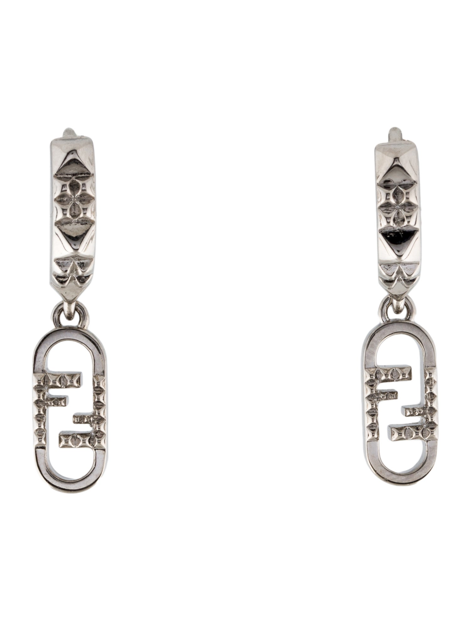 Carolina Herrera Matte Crescent Large Hoop Earrings