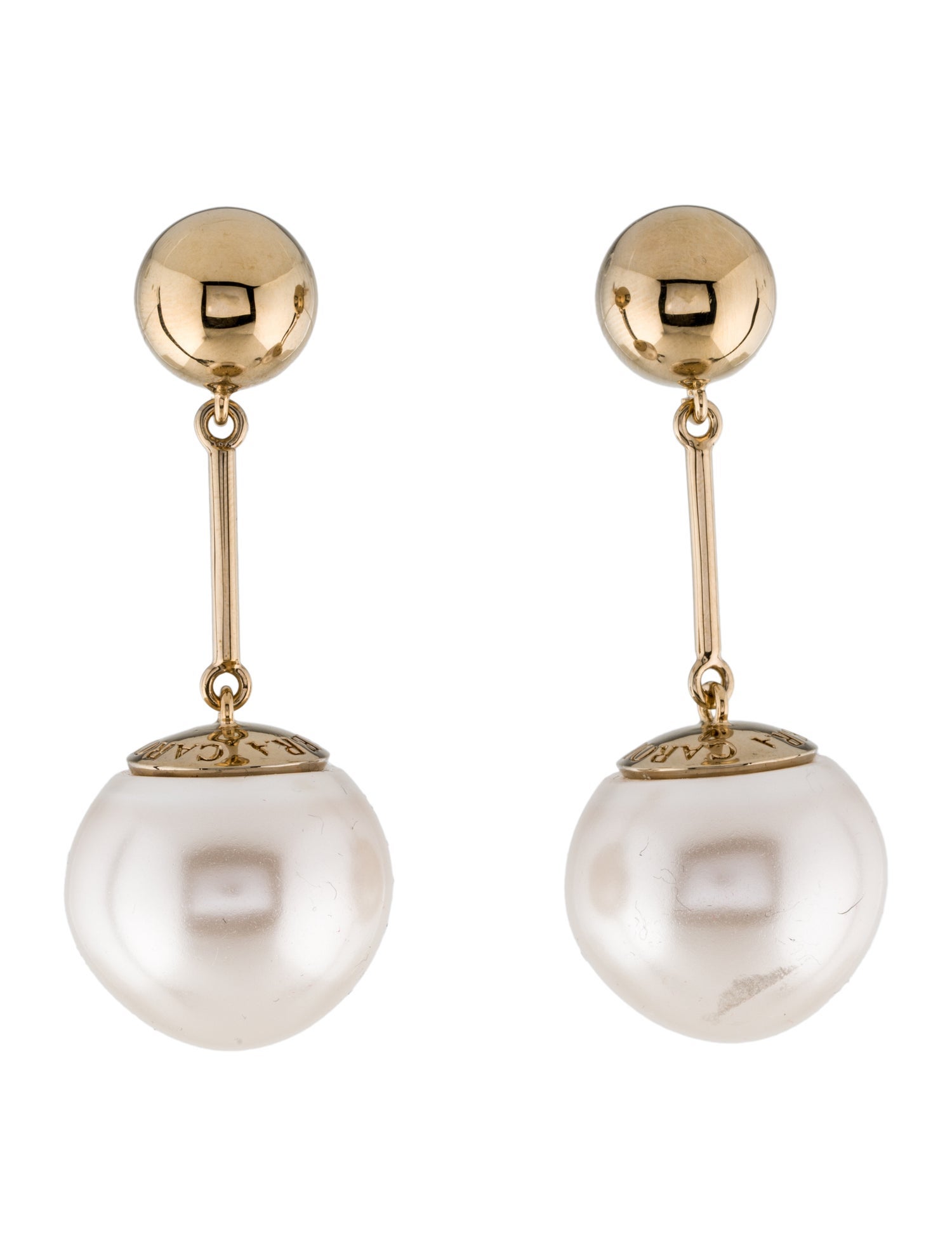 Carolina Herrera Faux Pearl Drop Earrings