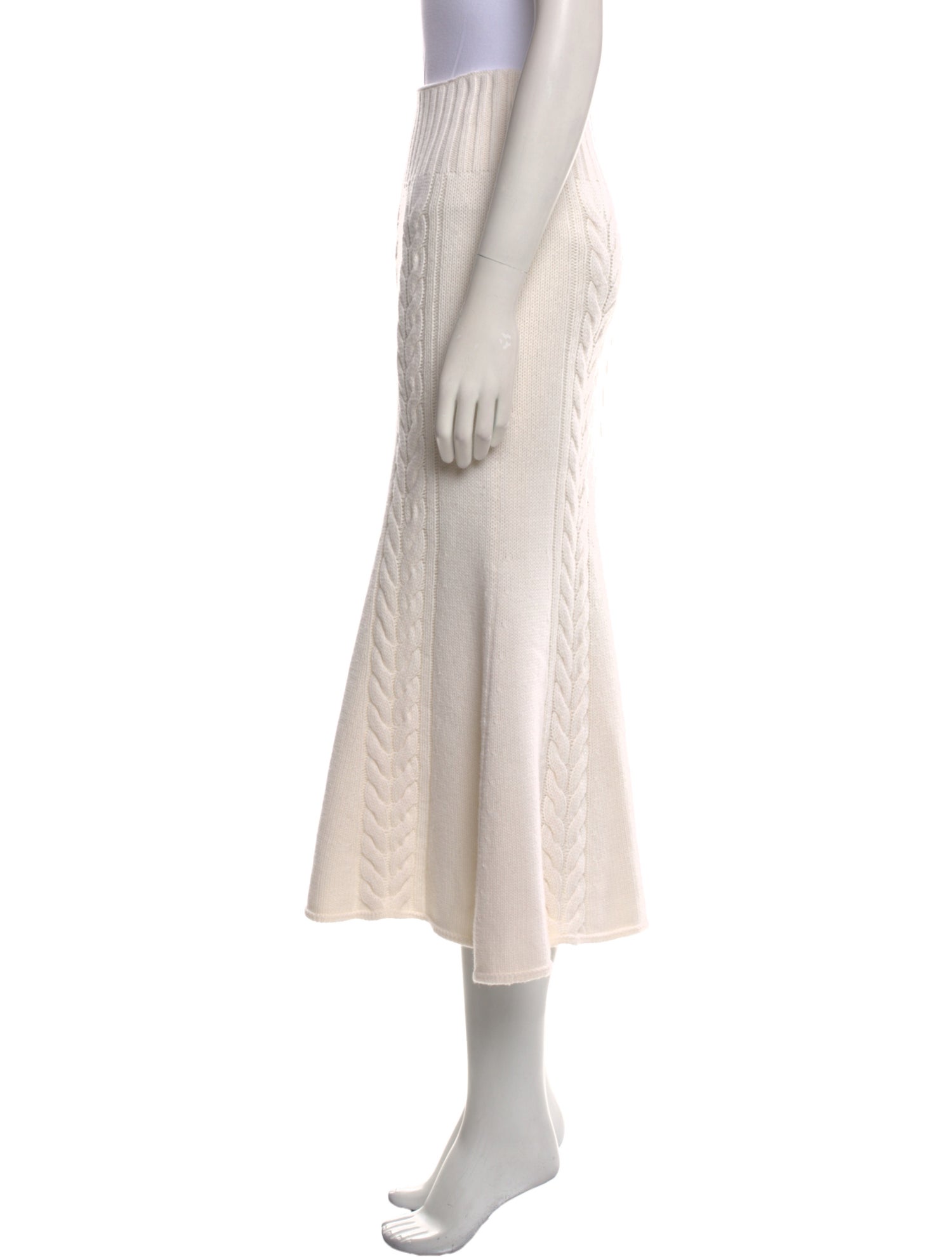 Carolina Herrera Ruffle Embellishment Midi Length Skirt