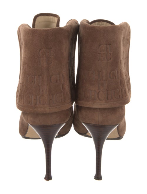 CH Carolina Herrera Suede Lace-Up Boots