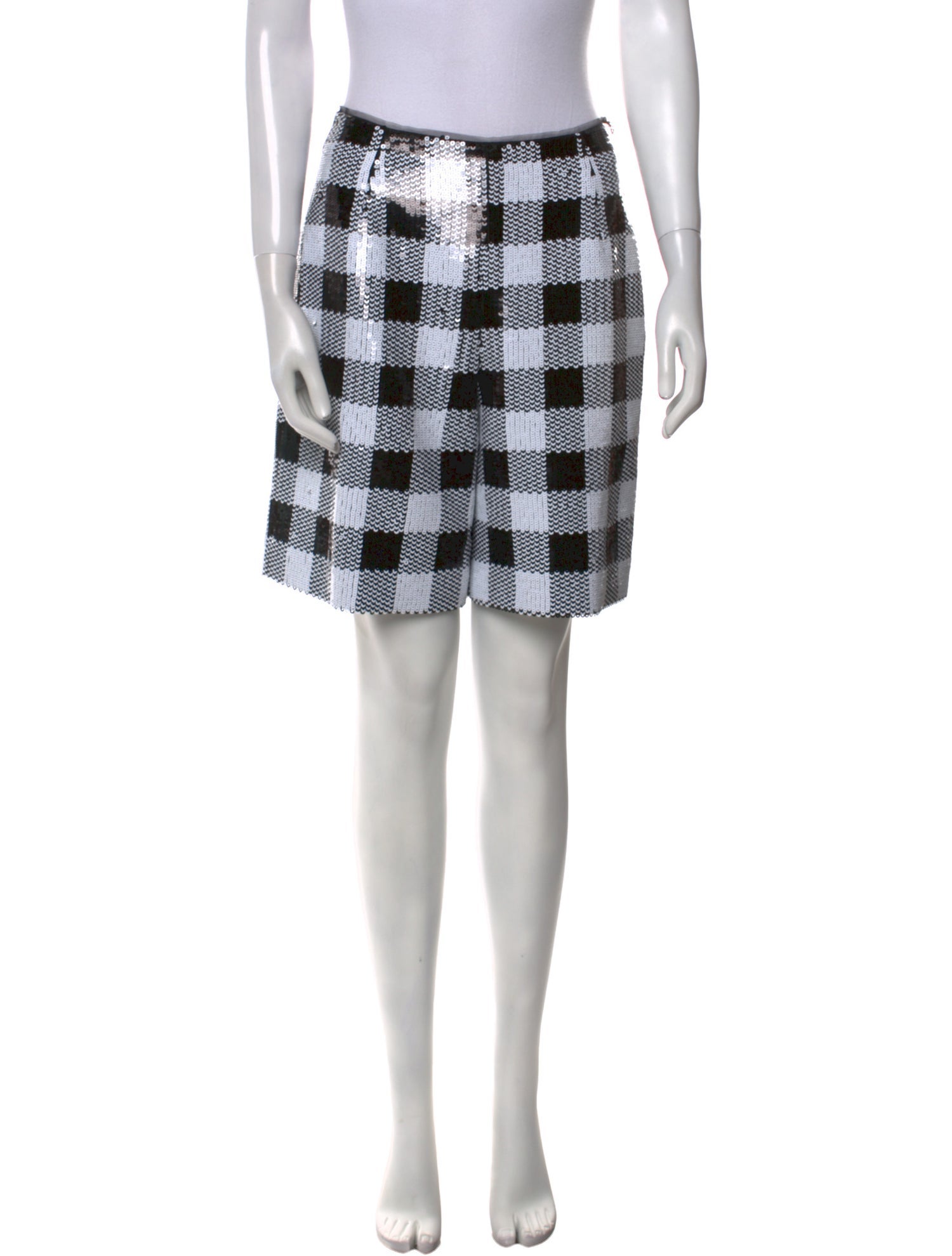 Carolina Herrera Plaid Print Knee-Length Shorts
