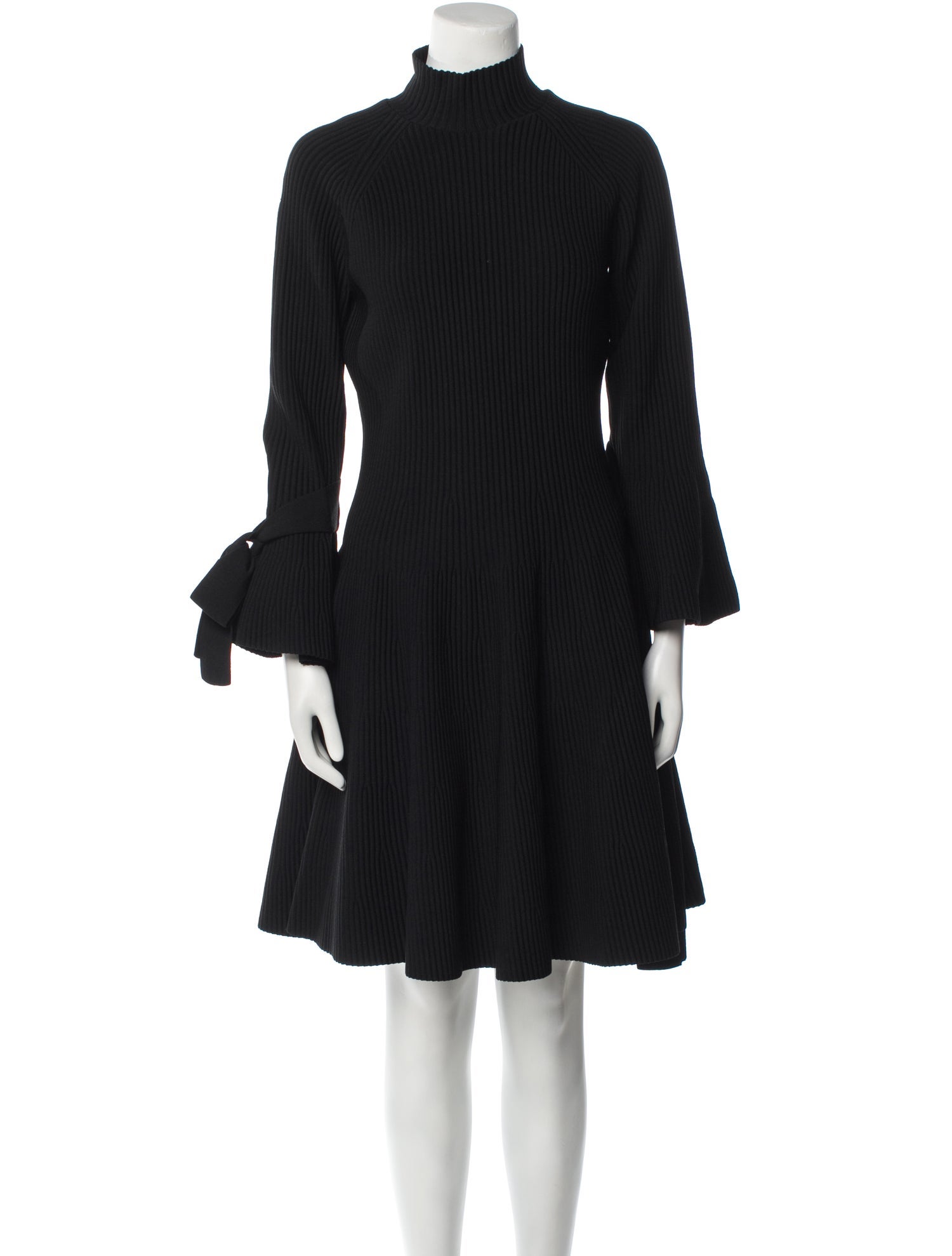Carolina Herrera Turtleneck Knee-Length Dress