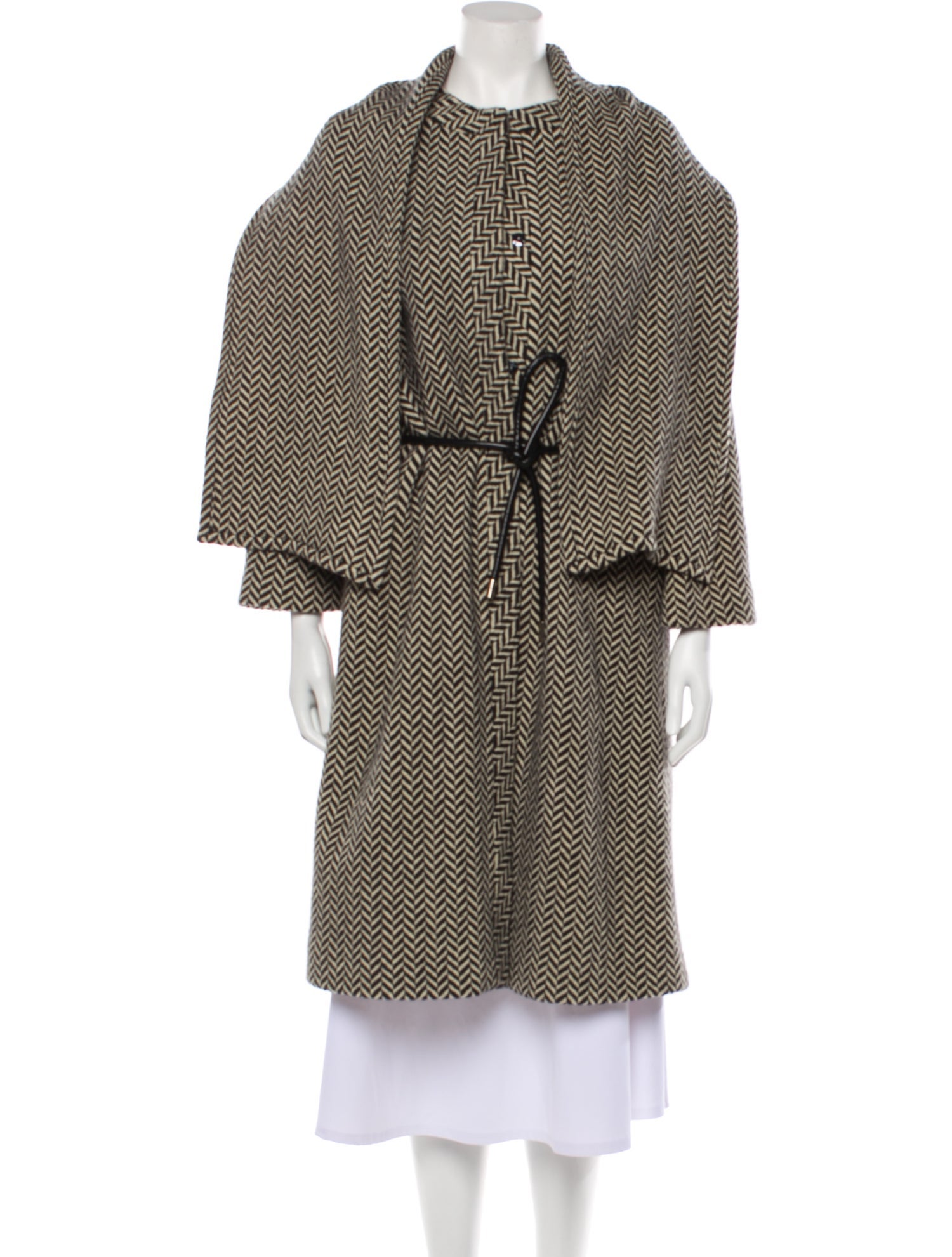 CH Carolina Herrera Wool Striped Coat