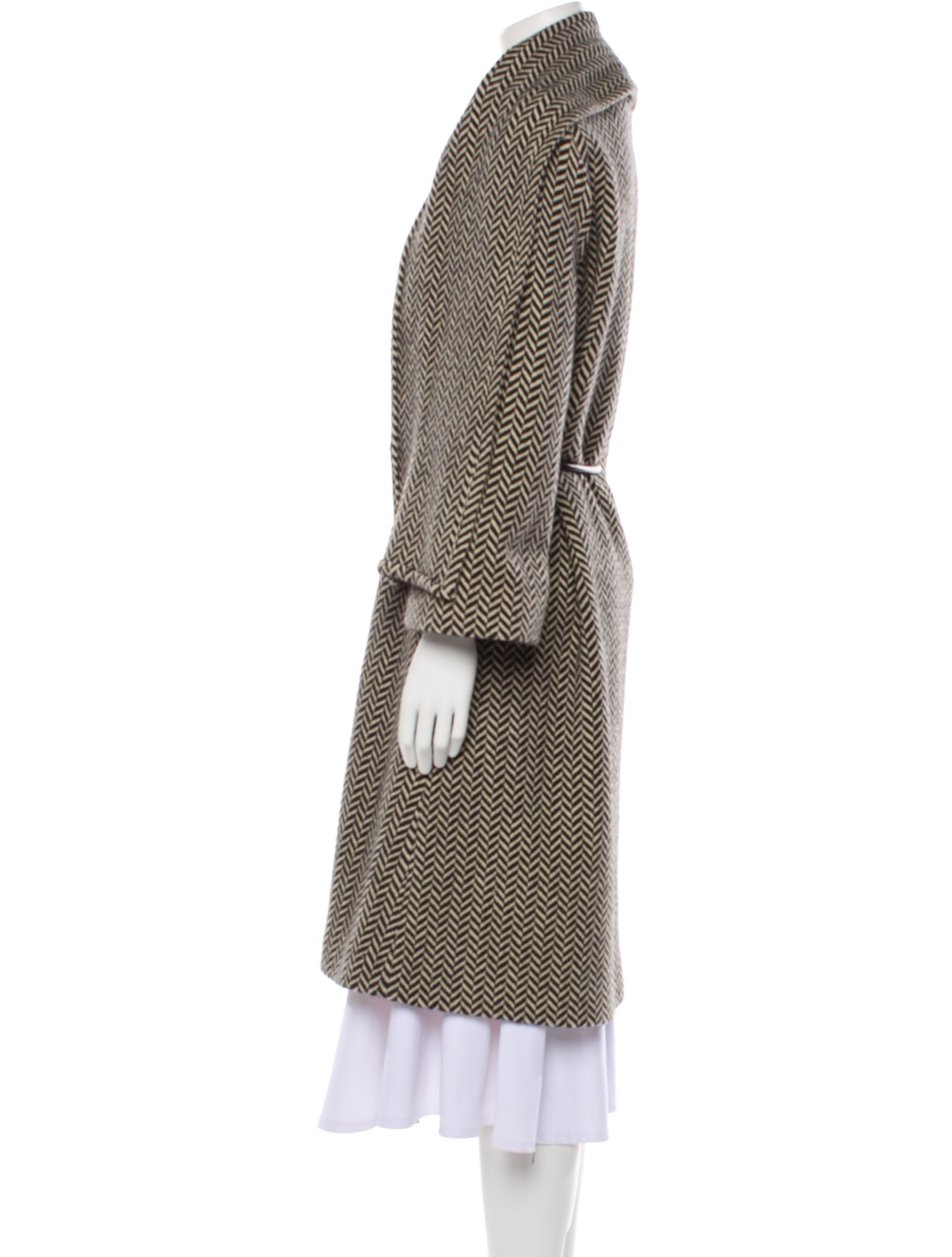 CH Carolina Herrera Wool Striped Coat
