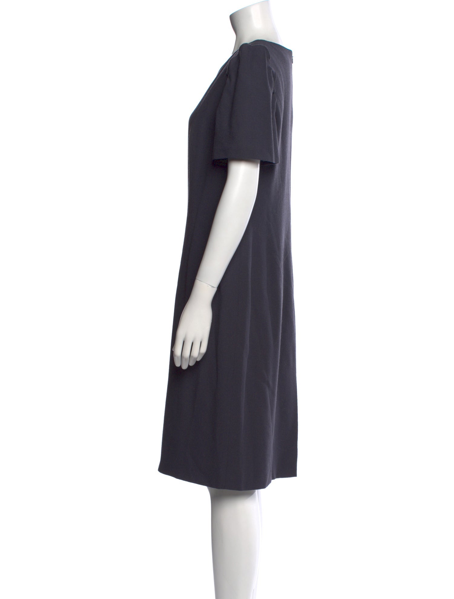 Carolina Herrera Scoop Neck Knee-Length Dress