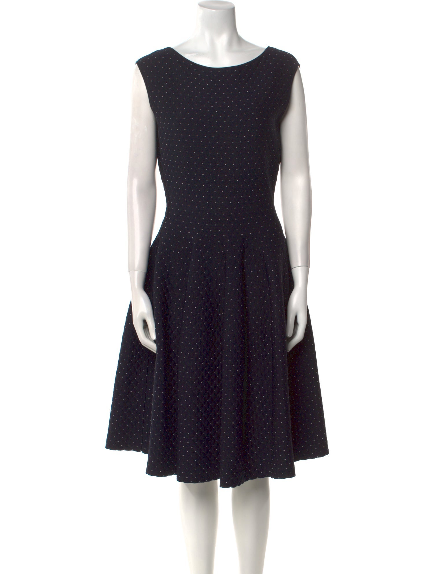 Carolina Herrera Polka Dot Print Knee-Length Dress w/ Tags