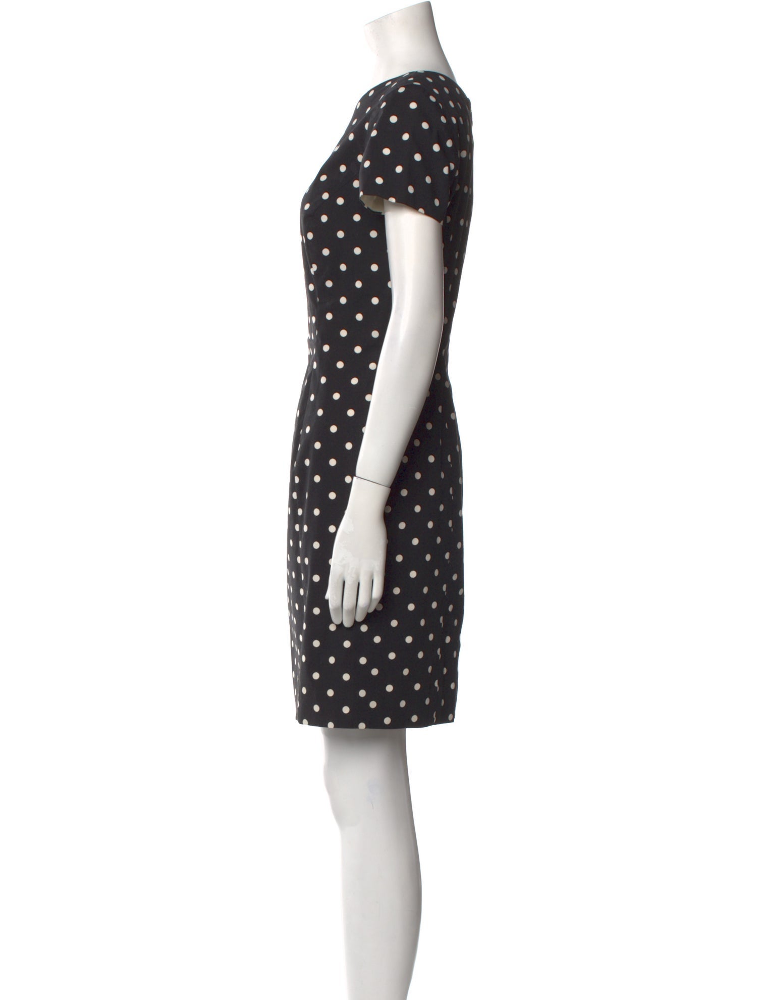 Carolina Herrera Polka Dot Print Mini Dress