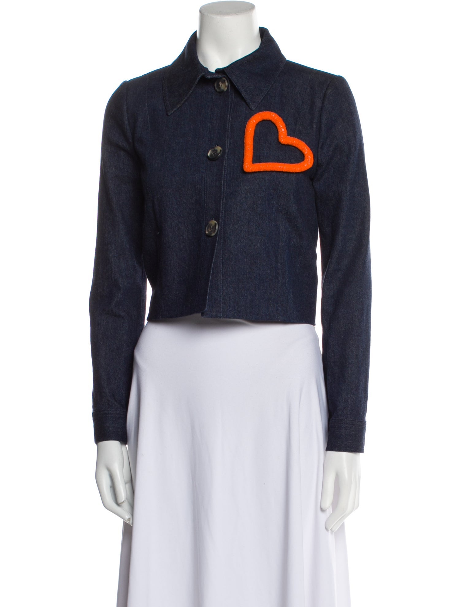 Carolina Herrera Printed Denim Jacket