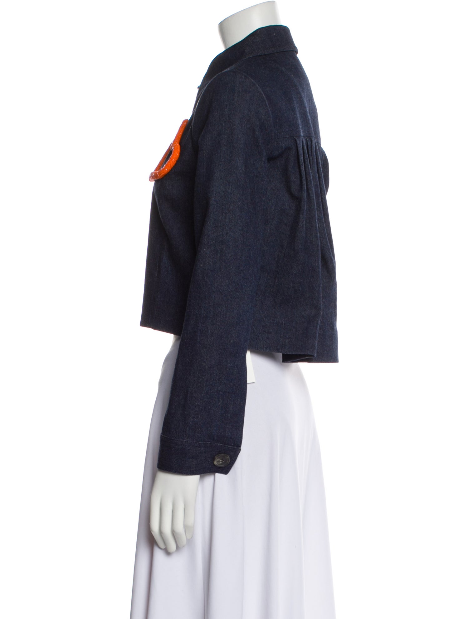 Carolina Herrera Printed Denim Jacket