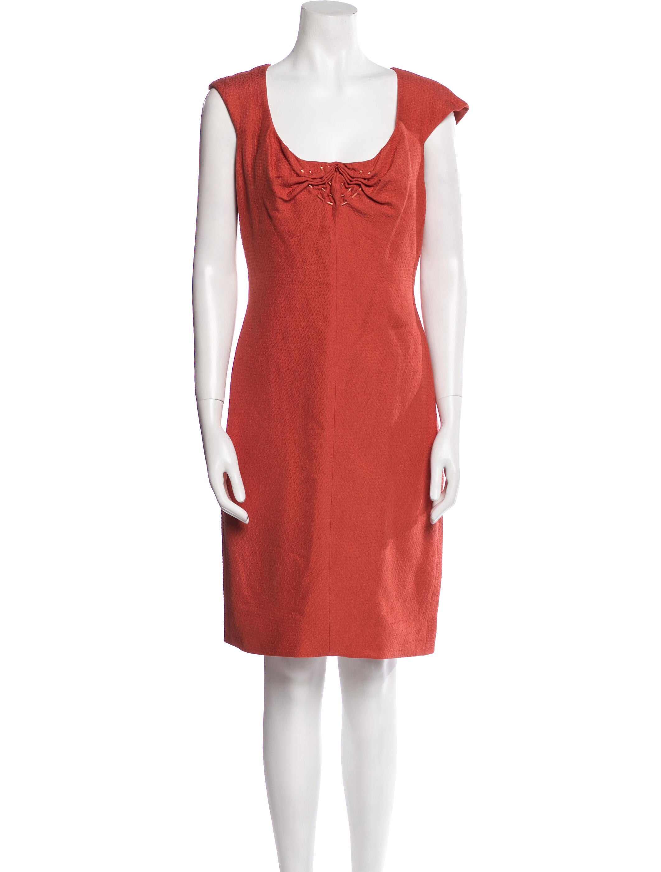 Carolina Herrera Silk Knee-Length Dress