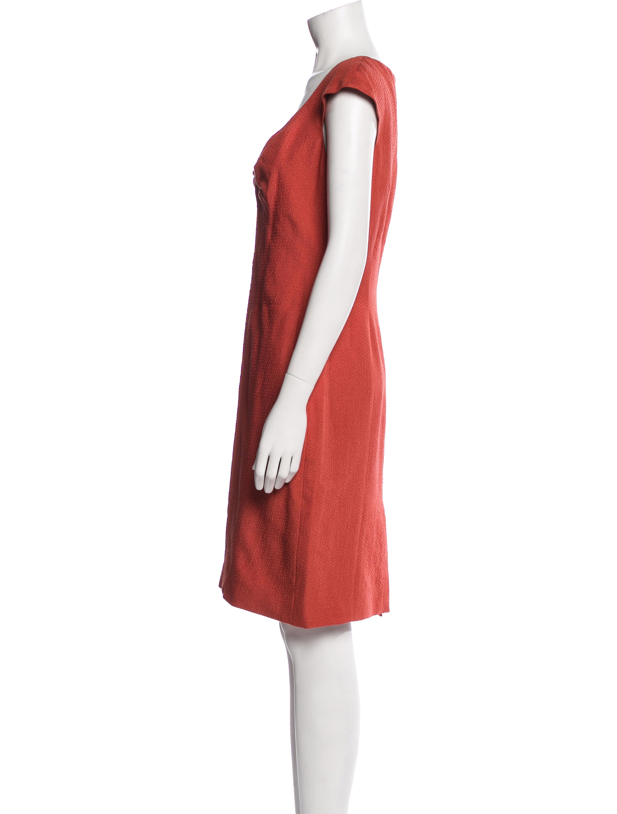 Carolina Herrera Silk Knee-Length Dress
