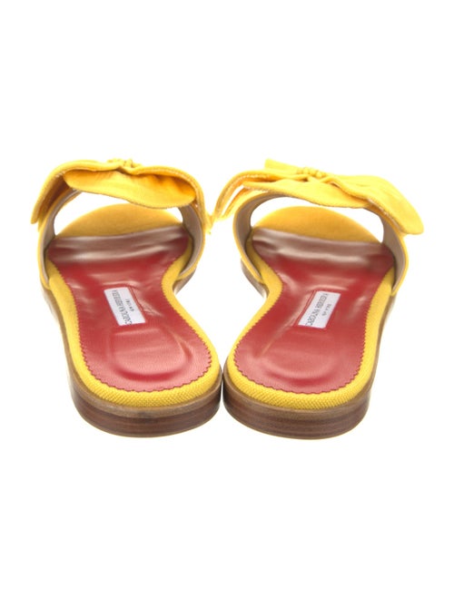 Carolina Herrera Ruffle Embellishment Slides