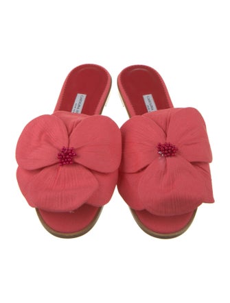 Carolina Herrera Beaded Accents Slides