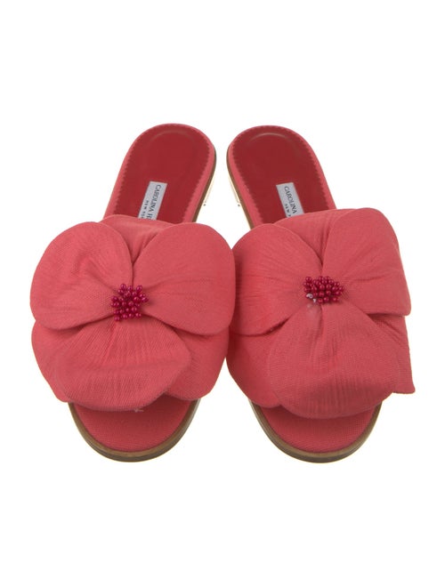 Carolina Herrera Beaded Accents Slides