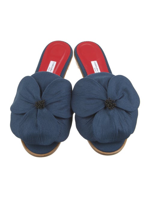 Carolina Herrera Ruffle Embellishment Slides