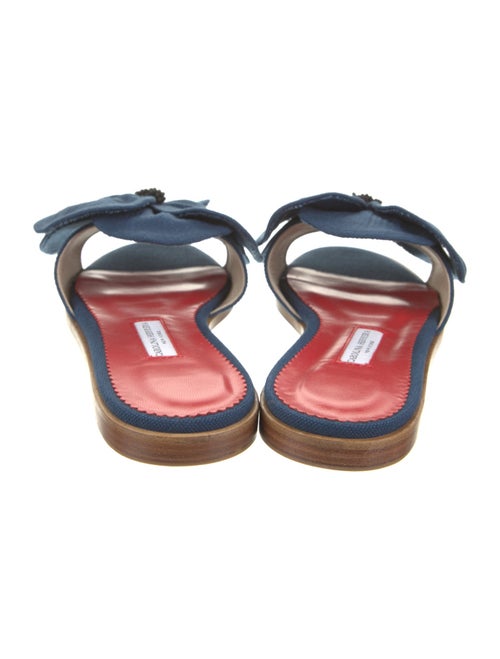 Carolina Herrera Ruffle Embellishment Slides