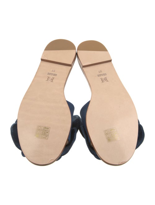 Carolina Herrera Ruffle Embellishment Slides