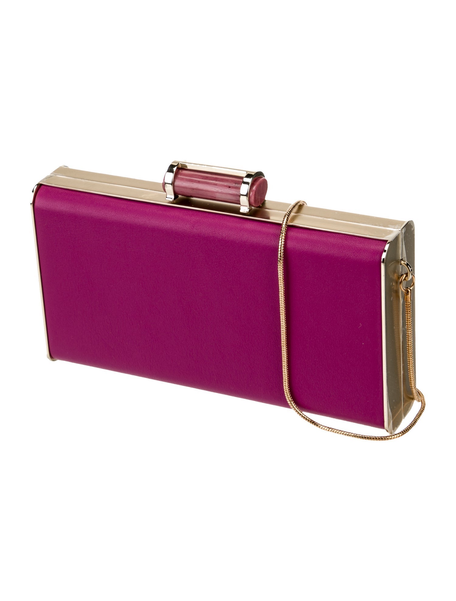 Carolina Herrera Leather Minaudière