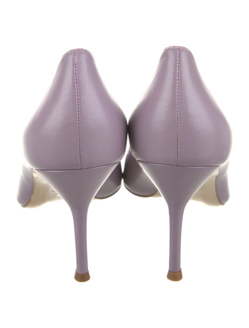 Carolina Herrera Leather Colorblock Pattern Pumps