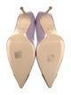 Carolina Herrera Leather Colorblock Pattern Pumps