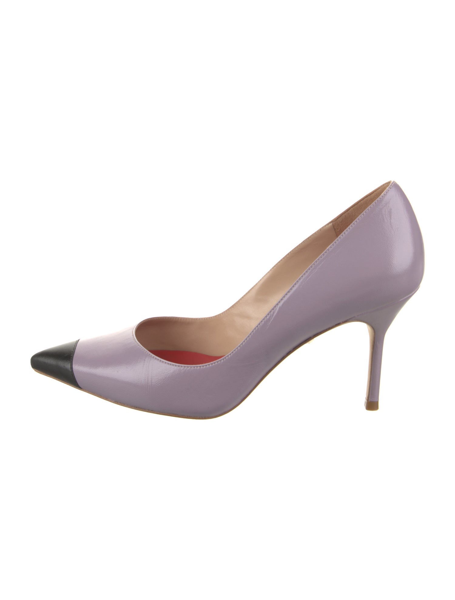 Carolina Herrera Leather Colorblock Pattern Pumps