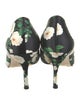 Carolina Herrera Canvas Floral Print D'Orsay Pumps
