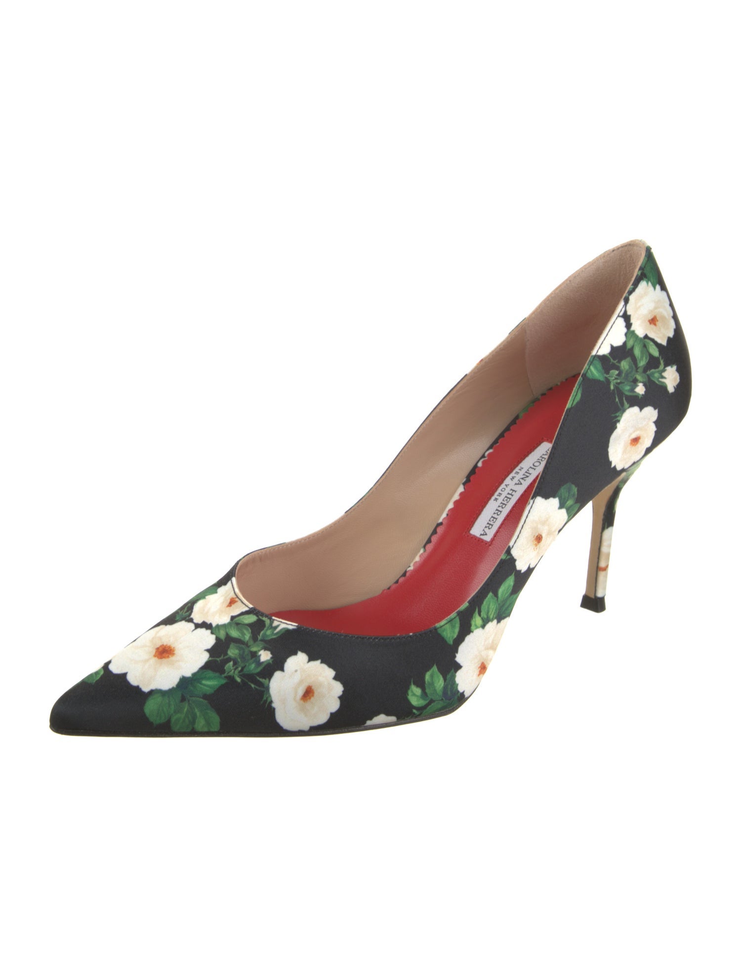 Carolina Herrera Floral Print Pumps