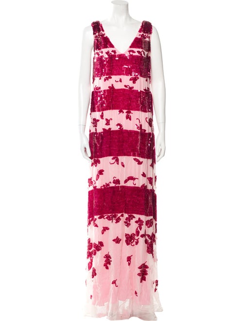 Carolina Herrera Silk Long Dress