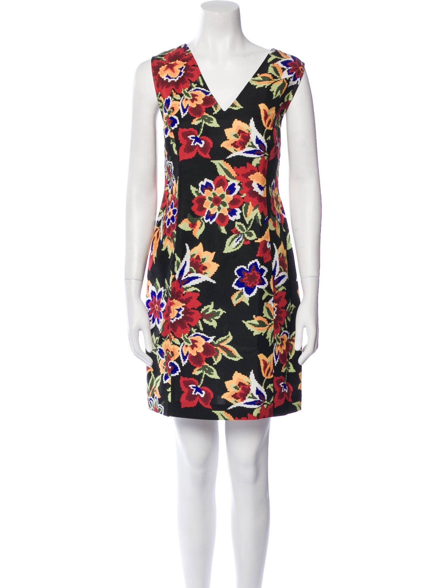 Carolina Herrera Floral Print Mini Dress