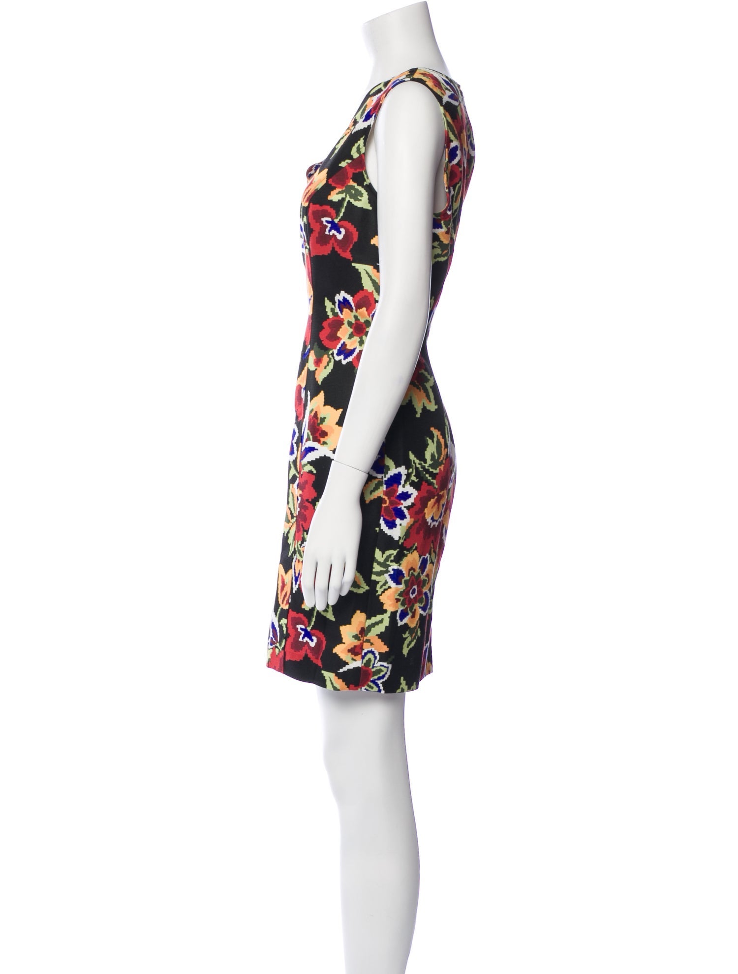 Carolina Herrera Floral Print Mini Dress