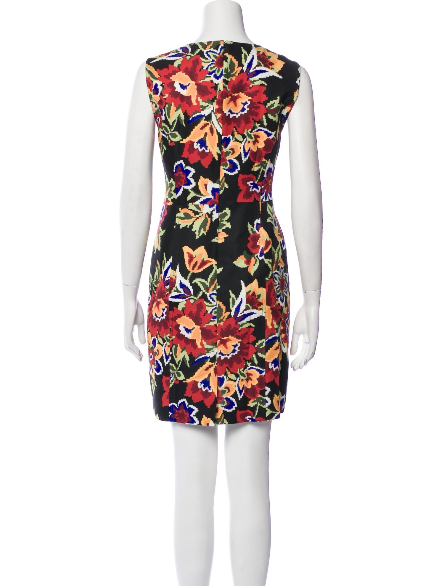 Carolina Herrera Floral Print Mini Dress