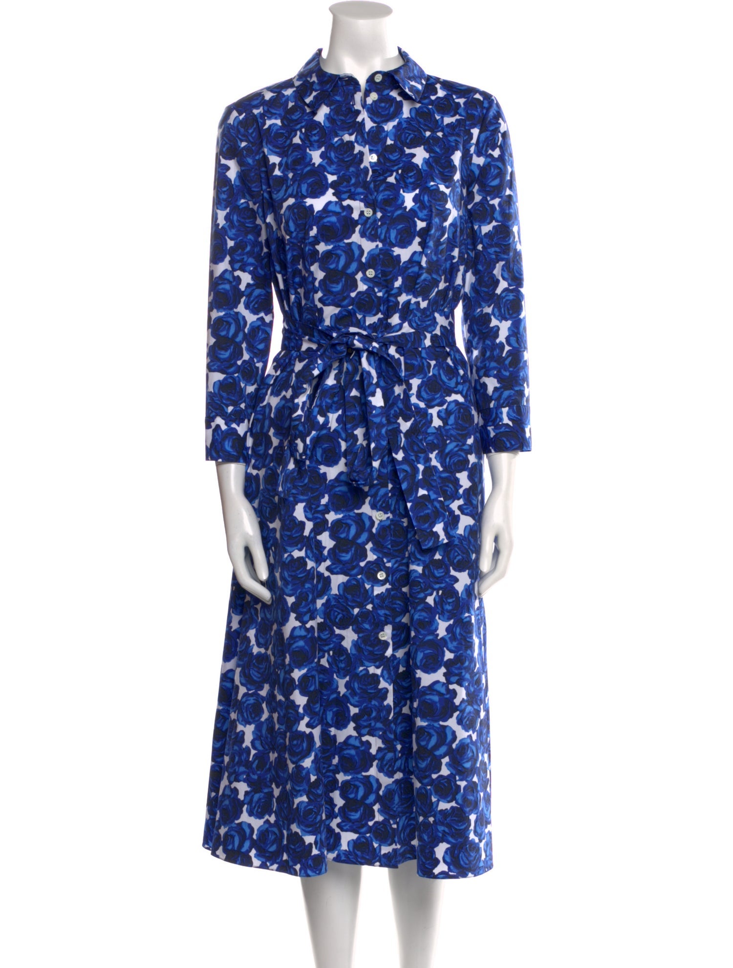 Carolina Herrera Floral Print Midi Length Dress