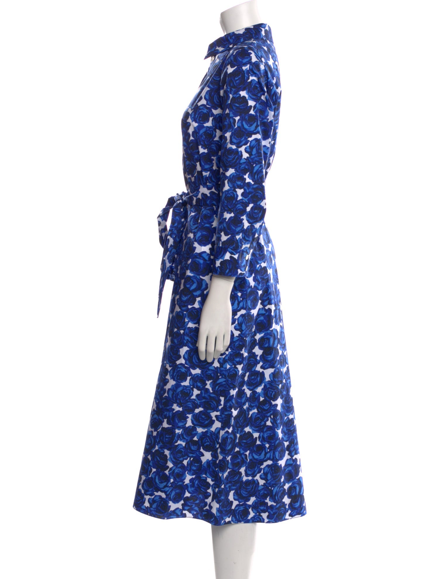 Carolina Herrera Floral Print Midi Length Dress
