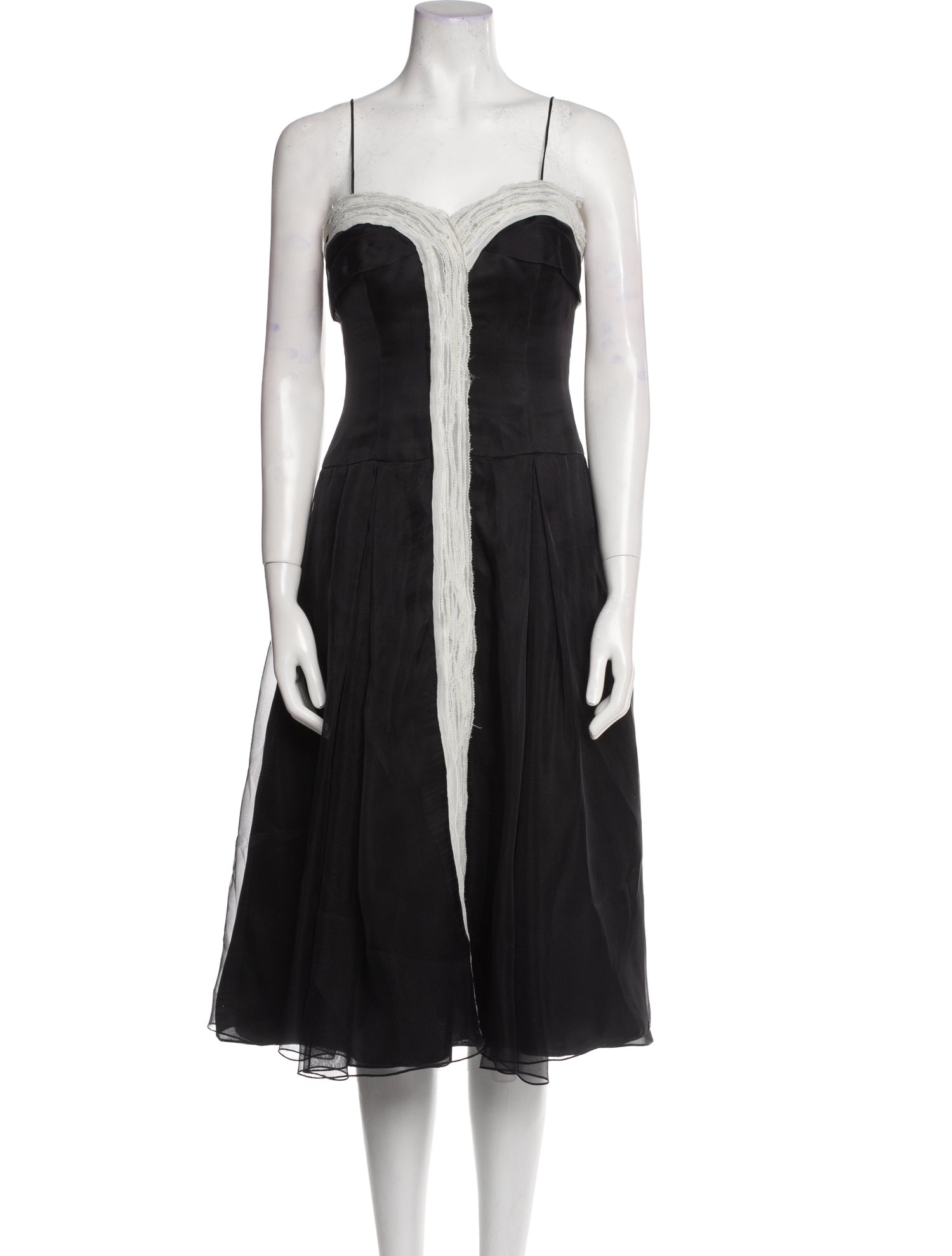 Carolina Herrera Silk Midi Length Dress